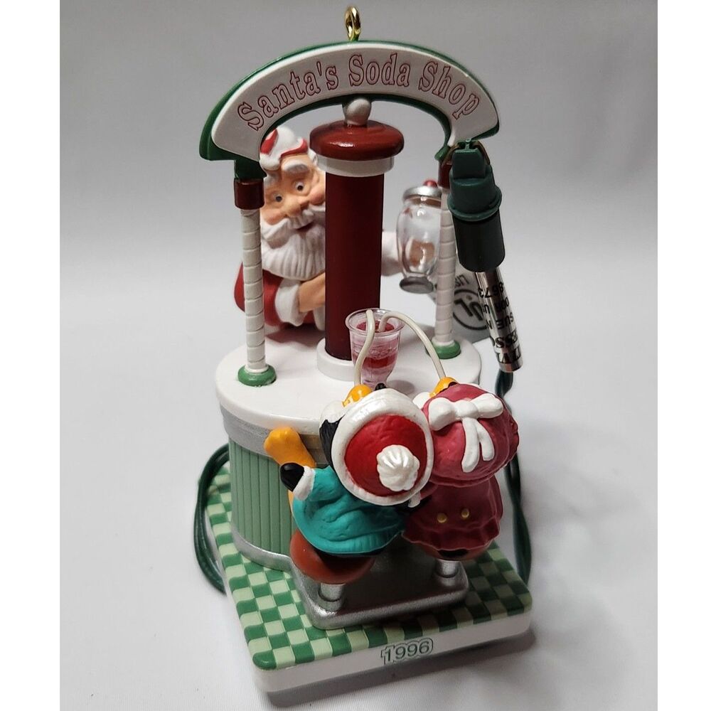 HALLMARK Santa’s Soda Shop Ornament 1996